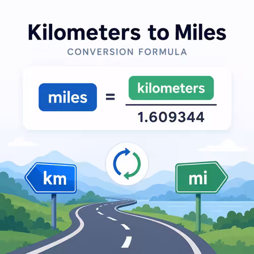 kilometers to miles conversion formula